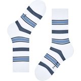 FALKE - Marina Stripe - Huissokken - Wit - Versterkt Duurzaam Katoen