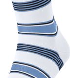 FALKE - Marina Stripe - Huissokken - Wit - Versterkt Duurzaam Katoen