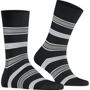 FALKE - Strepen Huissokken - Blauw/Wit - Biologisch Katoen