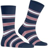 FALKE - Marina Stripe - Sokken - Blauw - Versterkt, Duurzaam Katoen, Maat 41-42