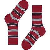 FALKE - Marina Stripe - Sokken - Rood - Versterkt, Duurzaam Katoen, Maat 41-42
