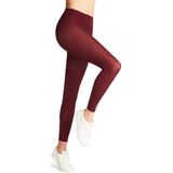 FALKE Cotton Touch ondoorzichtig Katoen legging dames rood