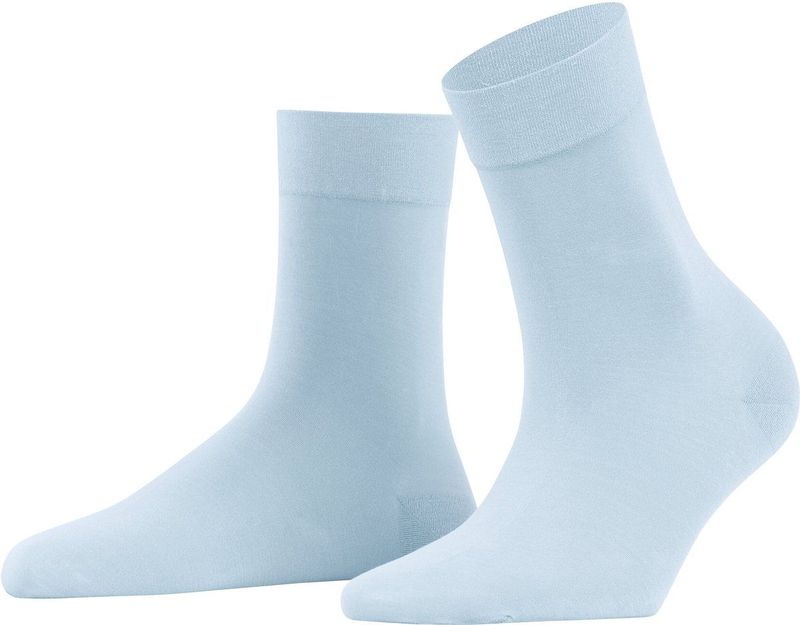 FALKE Fine Softness Sokken - Blauw - 50 DEN - Halfdoorzichtig - Dames
