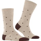 FALKE Dot Gedessineerd Huissokken - Beige - Katoen