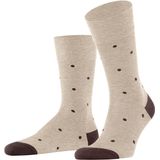 FALKE Dot Gedessineerd Huissokken - Beige - Katoen