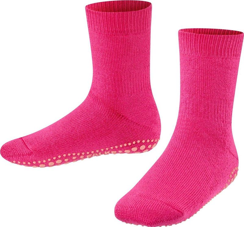 FALKE - Catspads - Huissokken - Roze - Katoen Merino Wol, Thermisch, Mid-Rise, Noppen