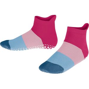 FALKE - Colour Block - Antislip Noppen Huissokken - Purper - Katoen