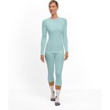 FALKE Warm Longsleeved Shirt - Groen - Sneldrogend - Functioneel