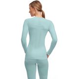 FALKE Warm Longsleeved Shirt - Groen - Sneldrogend - Functioneel