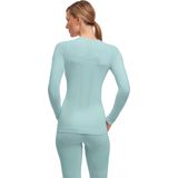 FALKE Warm Longsleeved Shirt - Groen - Sneldrogend - Functioneel