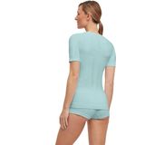 FALKE - Warm Shortsleeved Shirt - Functioneel Shirt - Groen - Korte Mouwen