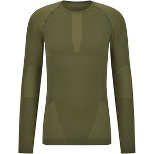 FALKE Warm Longsleeved Shirt - Groen - Sneldrogend - Functioneel