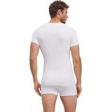 FALKE Heren Top van onderlaag Warm Round Neck M S/s Ts functioneel materiaal sneldrogend 1 stuk, Wit White 2860, XL