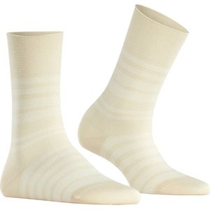 FALKE Sunset Stripe damessokken, creme (creme)