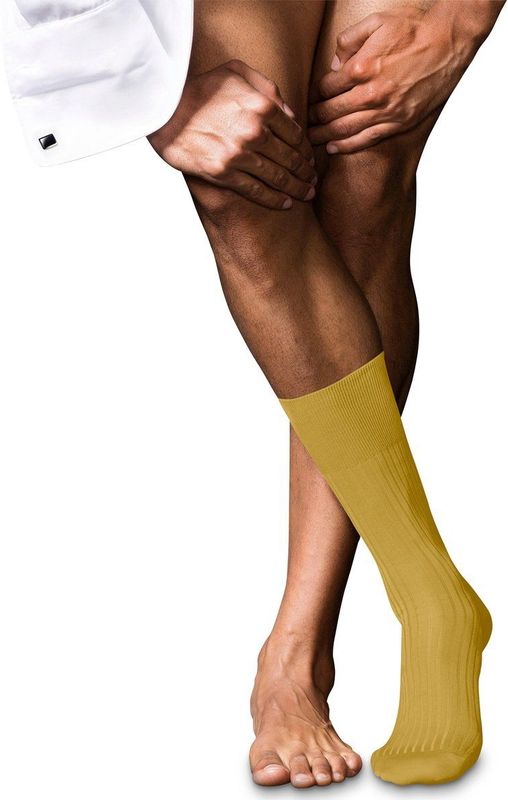 FALKE - No. 10 - Sokken - Geel - Katoen