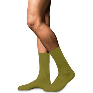 FALKE No. 13 Finest Piuma Cotton herensokken, groen (vegetal)