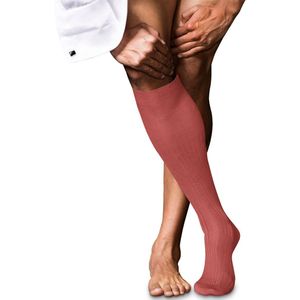 FALKE No. 10 Kniekousen - Rood - Katoen - Hoogwaardig Zijdeachtige Glans