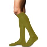 FALKE - No. 9 - Kniekousen - Groen - Hoogwaardig Zijdeachtige Glans Katoen