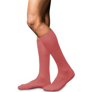 FALKE No. 13 Finest Piuma Cotton heren kniekousen - kreeft oranje (lobster)