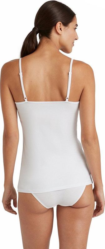 FALKE - Daily Lace - Dames Top - Wit - Katoen en Modal