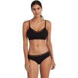 FALKE - Bustier - Zwart - Katoen/Modal - Kanten Details