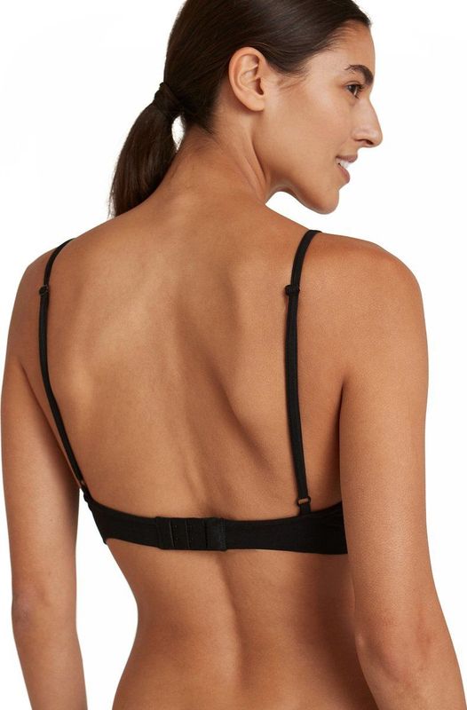 FALKE - Bustier - Zwart - Katoen/Modal - Kanten Details