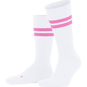 FALKE Dynamic unisex sokken, wit met roze -  Maat: 37-38