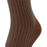 FALKE - Oxford Stripe - Gedessineerd Katoen Sokken - Bruin