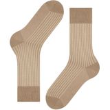 FALKE - Oxford Stripe - Gedessineerde Katoen Sokken - Bruin - Maat 47-48