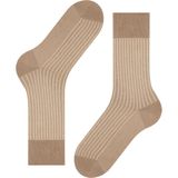 FALKE - Oxford Stripe - Gedessineerde Katoen Sokken - Bruin - Maat 47-48