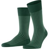 FALKE - Oxford Stripe - Gedessineerd Katoen Sokken - Groen - Maat 45-46