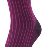 FALKE - Oxford Stripe - Gedessineerd Katoen Sokken - Purper