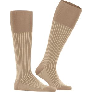 FALKE - Oxford Stripe - Kniekousen - Bruin - Speciale Schittering - Maat 43-44