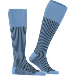 FALKE - Oxford Stripe - Enkelsokken - Blauw - Katoen - 1 Paar