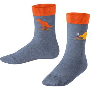 FALKE - Dinosaurs - Gedessineerd Katoen Sokken - Blauw - Kinderen