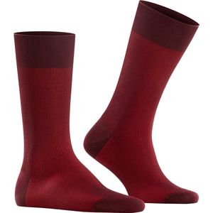 FALKE - Fine Shadow - Heren Sokken - Rood - Katoen, Verstevigd, 1 Paar, Maat 43-44