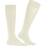 FALKE Tiago heren kniekousen, wit (bone white)