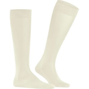 FALKE Tiago heren kniekousen, wit (bone white)