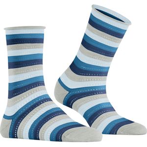 FALKE - Dopamine Stripe - Gedessineerd Lyocell Sokken - Grijs