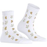 Korte Kous - Bloemen Patroon - Katoen - Ademend - Dames