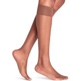 FALKE - Shelina - Kniekousen - Bruin - 12 DEN, Ultra-Transparant, Maat 39-42
