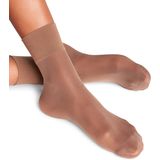 FALKE Pure Matt Steunkousen - Bruin - Transparant - Materiaal: Gerecycled Polyamide