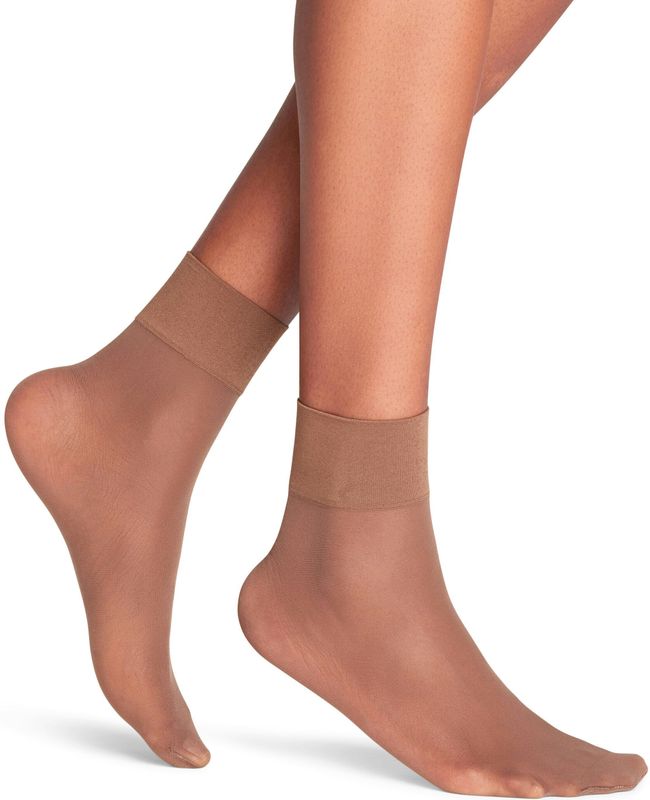 FALKE Pure Matt Steunkousen - Bruin - Transparant - Materiaal: Gerecycled Polyamide