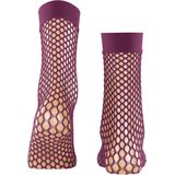 FALKE - Craftcore - Gedessineerd Materiaal - Transparant - Sokken Dames - Purper