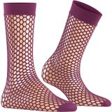 FALKE - Craftcore - Gedessineerd Materiaal - Transparant - Sokken Dames - Purper