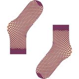 FALKE - Craftcore - Gedessineerd Materiaal - Transparant - Sokken Dames - Purper
