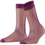 FALKE - Craftcore - Gedessineerd Materiaal - Transparant - Sokken Dames - Purper