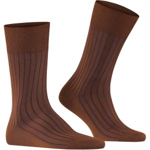 FALKE - Shadow - Gedessineerd Katoen Sokken - Bruin