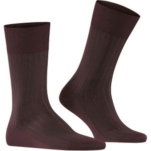 FALKE - Shadow - Gedessineerd Katoen Sokken - Rood - Maat 45-46