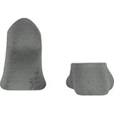 FALKE Family onzichtbare antislip kousenvoetjes duurzaam katoen footies heren grijs - Maat 39-42